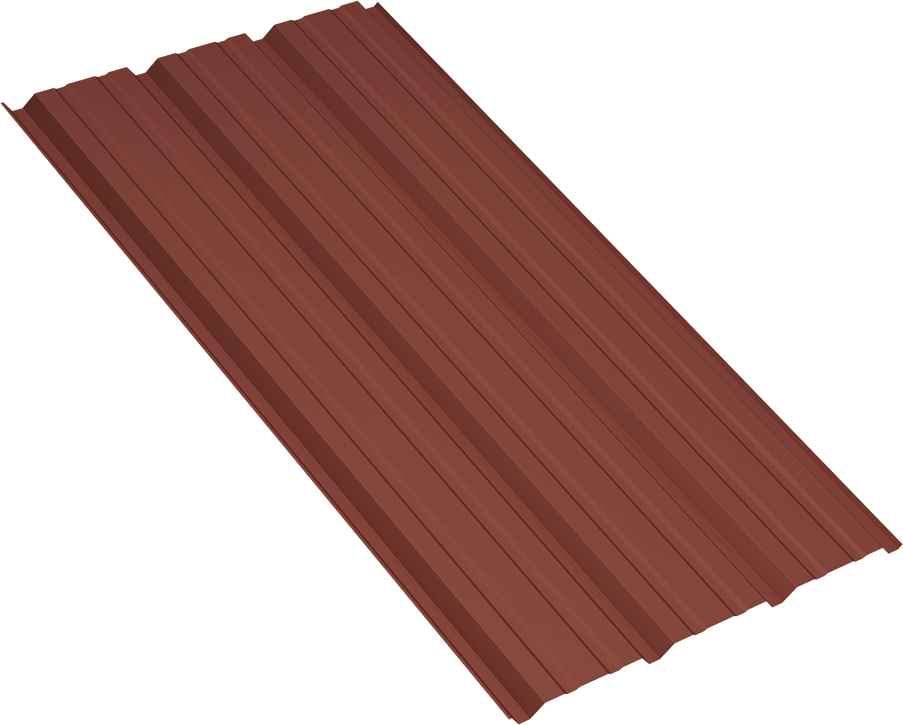 Reversed PBR Panel in Terra Cotta
