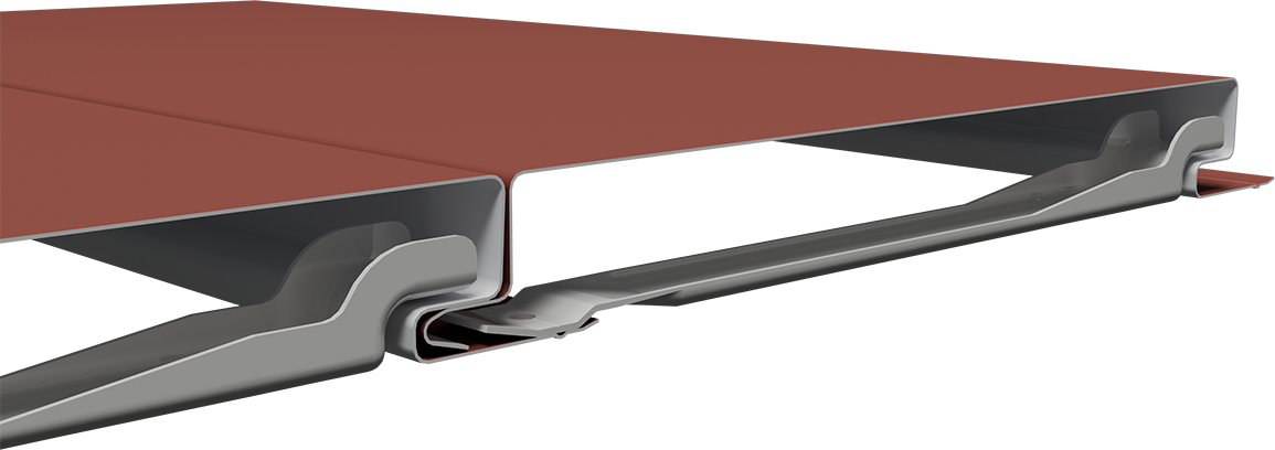 3 - PS12 - Full - Terra Cotta - Lap Flat Prestige SeriesĀ® No Reveal (0ā Reveal) in Terra Cotta, Lapped Connection with Clip
