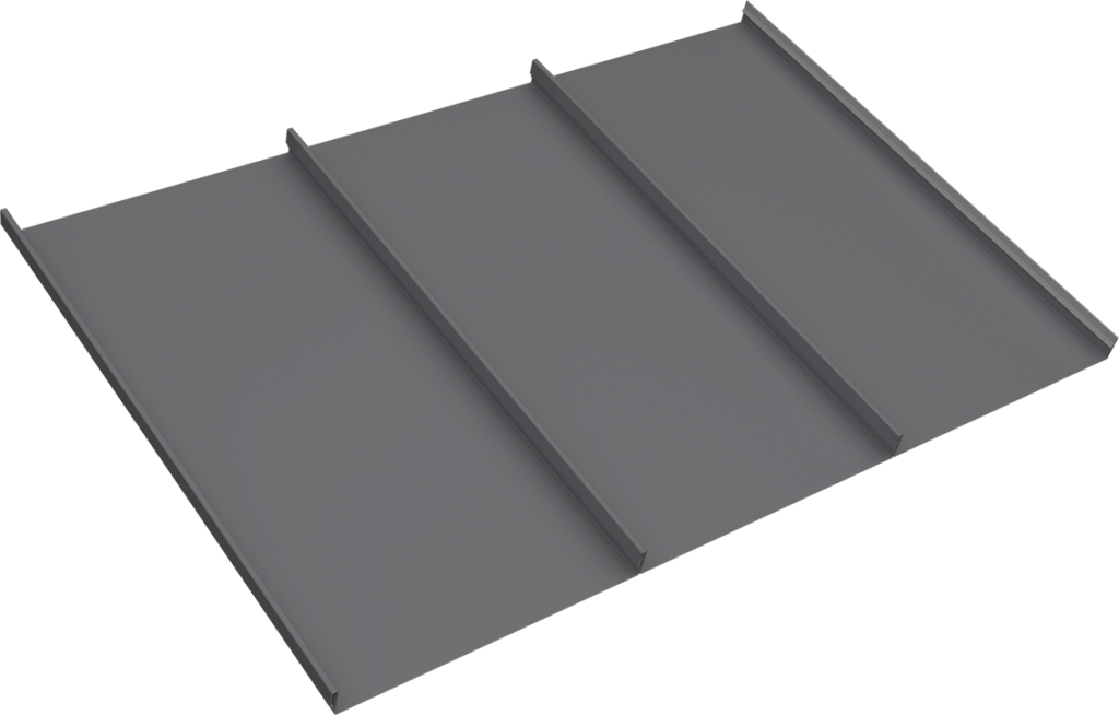 16” Flat Design Span® in ZACtique II, Three Panels Lapped